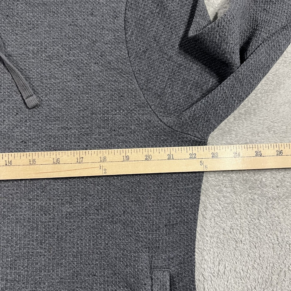 Travis Mathew Cloud Waffle Knit Hoodie Mens Large Gray Golf Performance Stretch - Picture 6 of 10